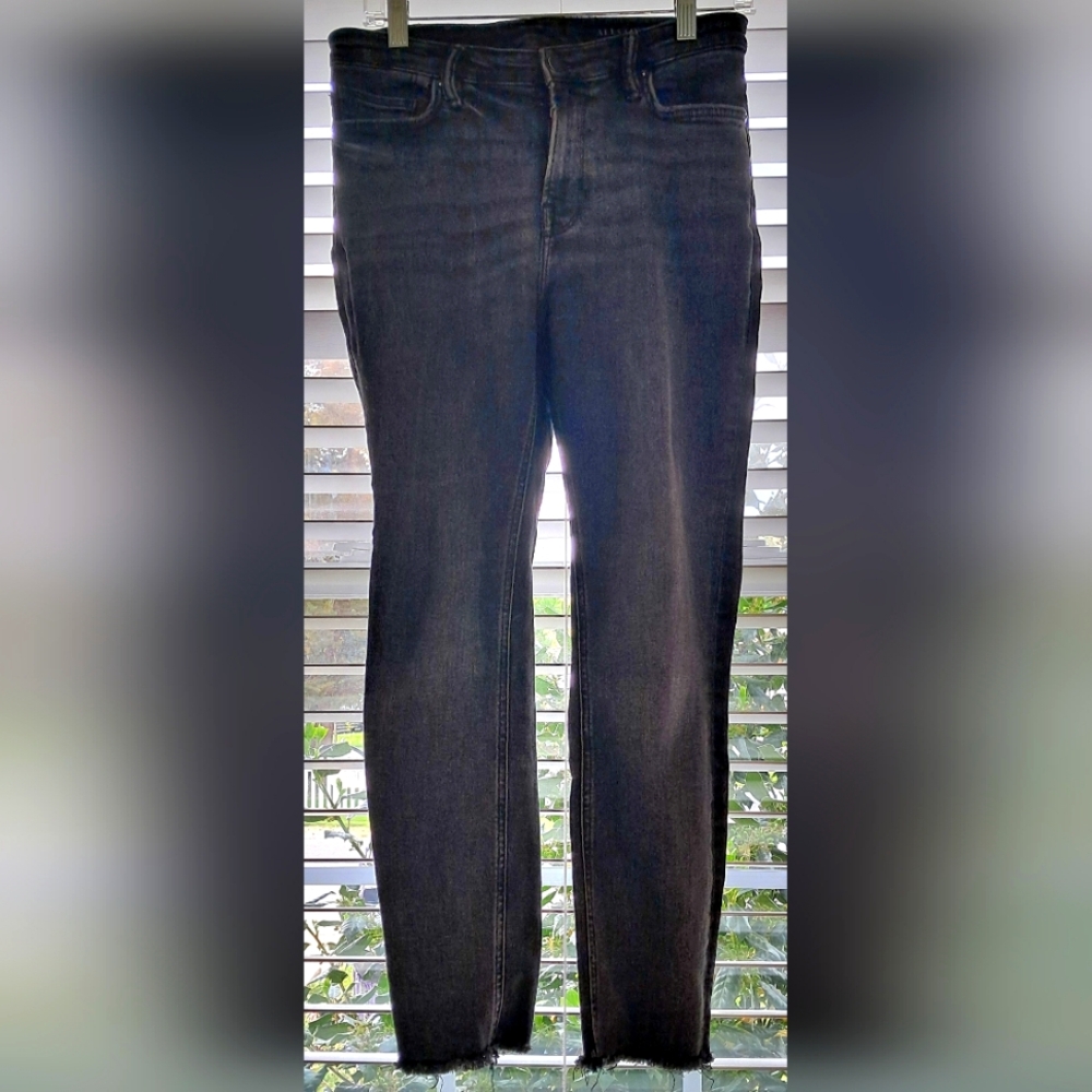 All Saints Black Stretch Roxanne Ankle Jean Sz 28 Pre-Owned